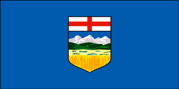 Flying Colours - Alberta Flag 54" x 27" rope & toggle