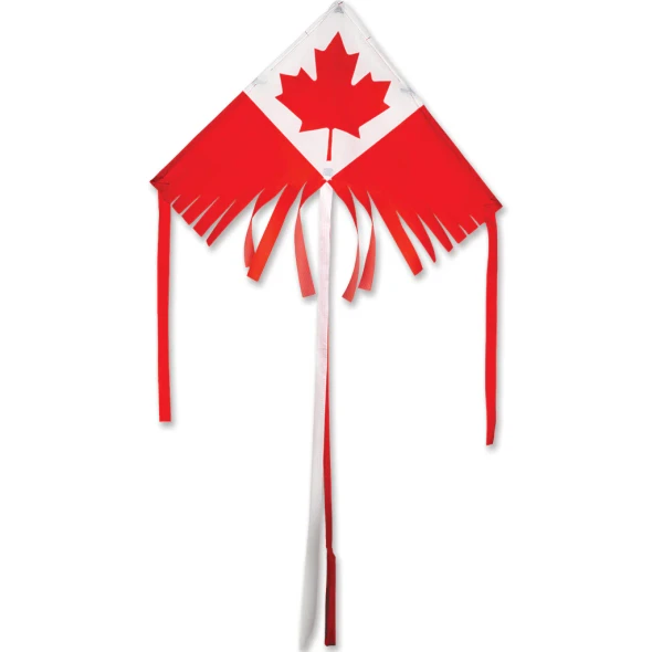 Premier Kites - 28 in. Fringe Delta Kite - Canada Flag