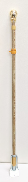 Flag Matrix  - 6′ Aluminum Telescopic Pole w/ Wood Grain Finish