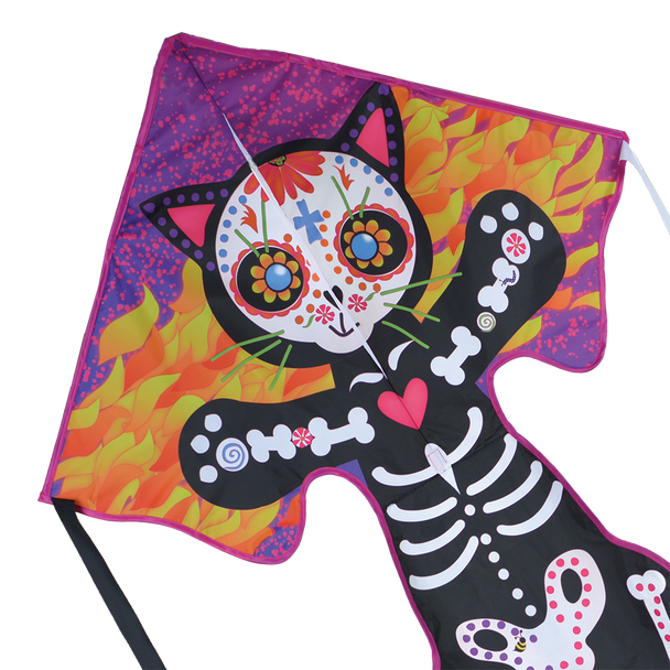 Premier Kites - Large Easy Flyer Kite - Day of the Dead Cat