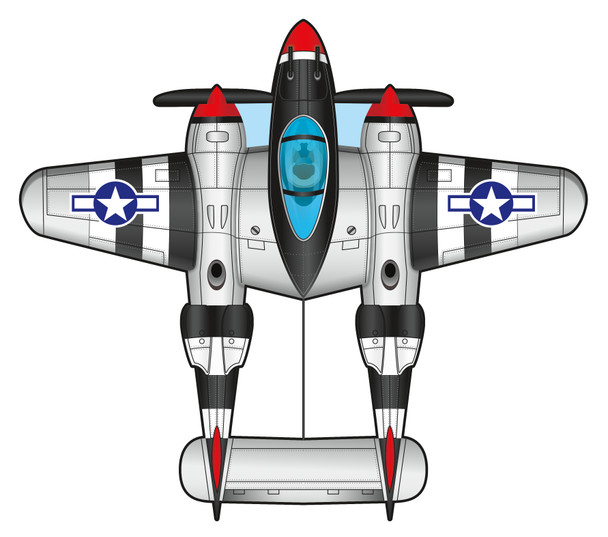 Xkites - Airwatch series P-38 Lighting Airplane kite