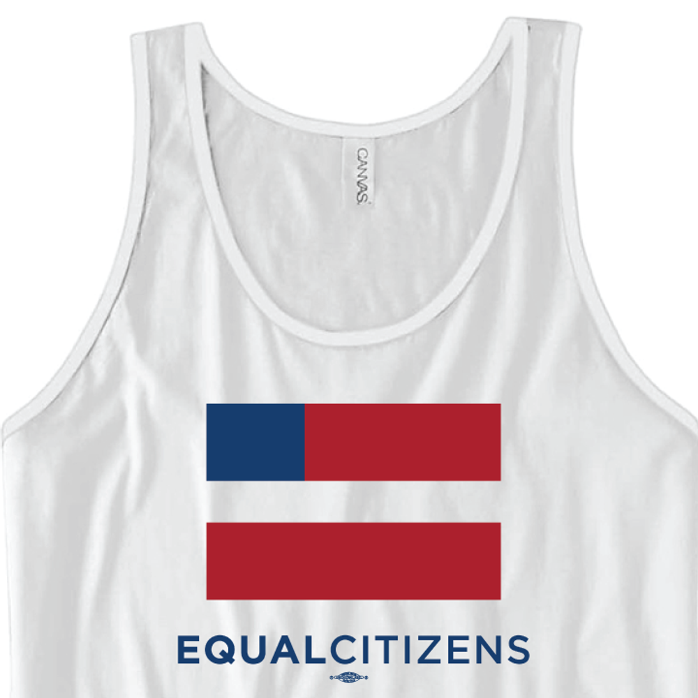 Equal Citizens Logo (Unisex White Tank)