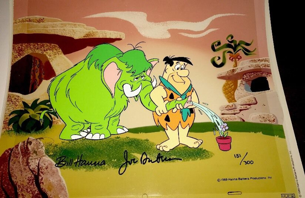 Flintstones Hanna Barbera signed Cel FLINTSTONE FLEUR Rare Animation Art  Cell - Ringo's Store