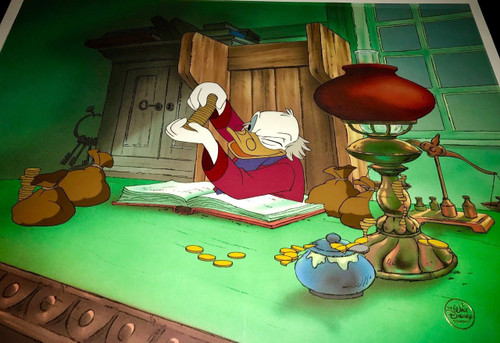 Disney Mickeys Christmas Carol Cel Scrooge Mcduck Rare Animation Edition Cell Ringo S Store