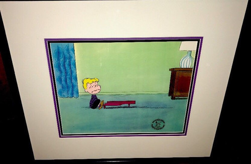 Peanuts Easter Beagle Charlie Brown Original Production Schroeder Animation Cel