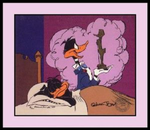 Warner Brothers Daffy Duck Cel "Impossible Dream" Signed by Chuck Jones...*Rare*
