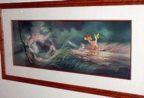 Disney Bambi,Thumper Butterfly  Cel Extremely Rare Sold-Out Edition  w/COA