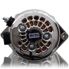 170 Am Racing Alternator - 63-85 GM - Chrome (Includes 2 Pulleys)