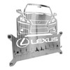 Lexus Key Ring Holder – 18-Gauge Brushed Stainless Steel