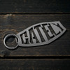 Gately Audio Premium Brushed 18-Gauge Stainless Steel Keychain