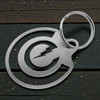 CE Logo (CE Auto Electric Supply) Premium Brushed 18-Gauge Stainless Steel Keychain