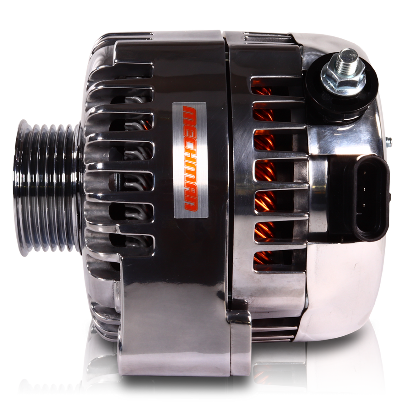 240 Amp 6 Phase 8895 GM Truck High Output Alternator Polished Finish
