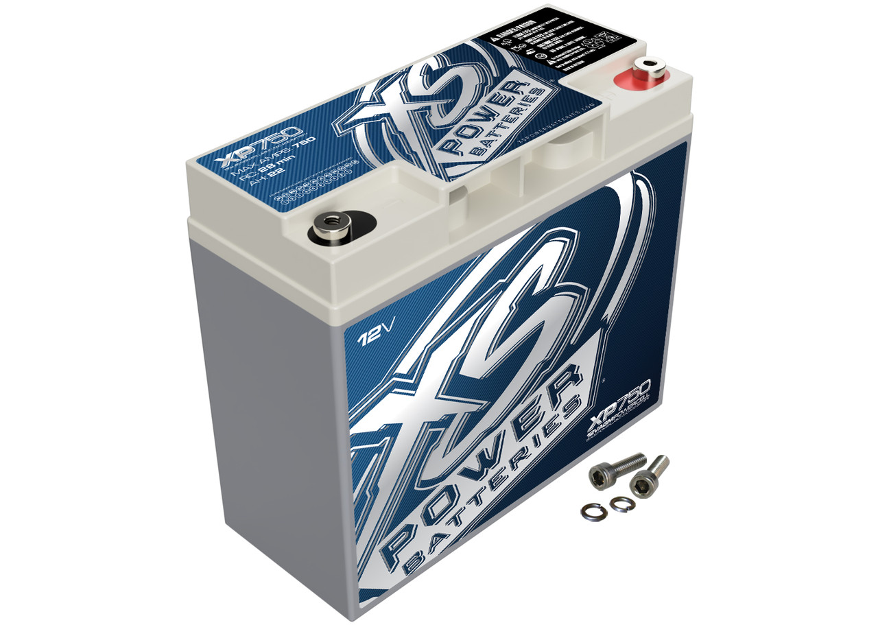 XS Power XP750-CK 12V AGM Car Battery - 750 Max Amps, 22Ah, 28 RC