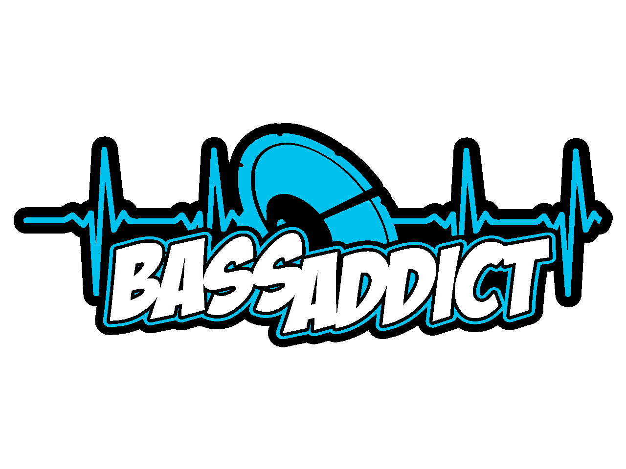 Bass Addict Stickers