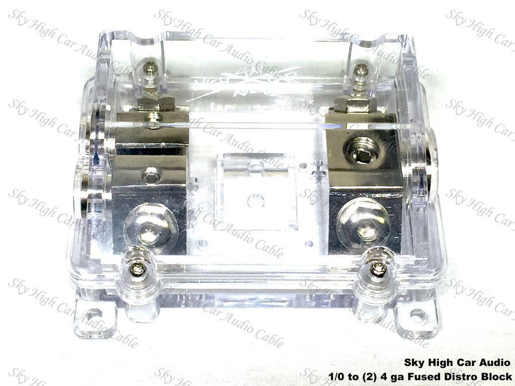 SIGANDG 40Amp ANL Fuse Holder 0/2/4 Gauge Fuse Block With 40 A ANL Fuses For Car Audio Truck DIY (2 Pack