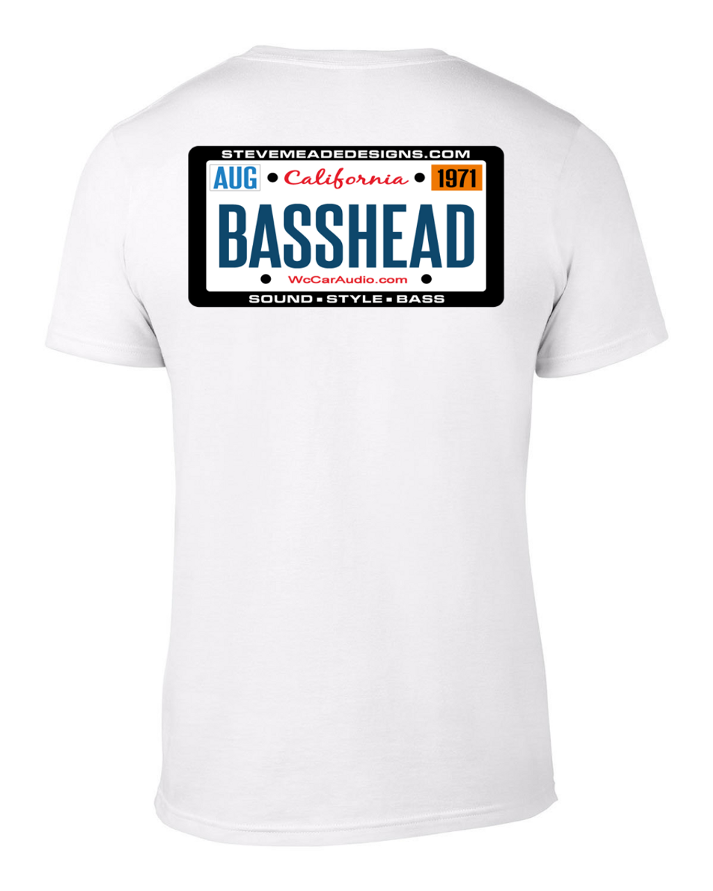 BASSHEAD License Plate T-Shirt