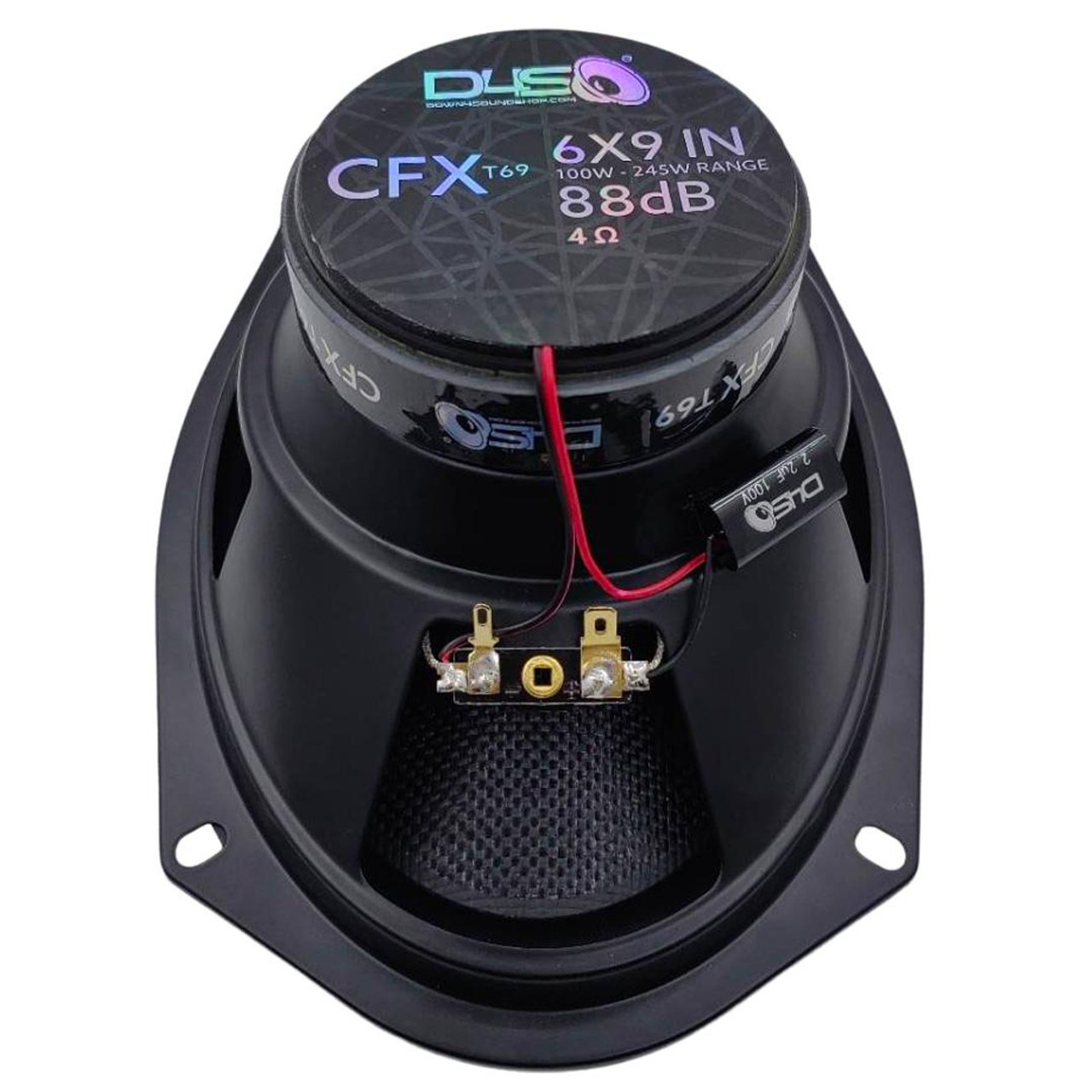 DOWN4SOUND CFXT46 - 4x6 INCH CAR AUDIO SPEAKERS - 145W RMS ( PAIR )