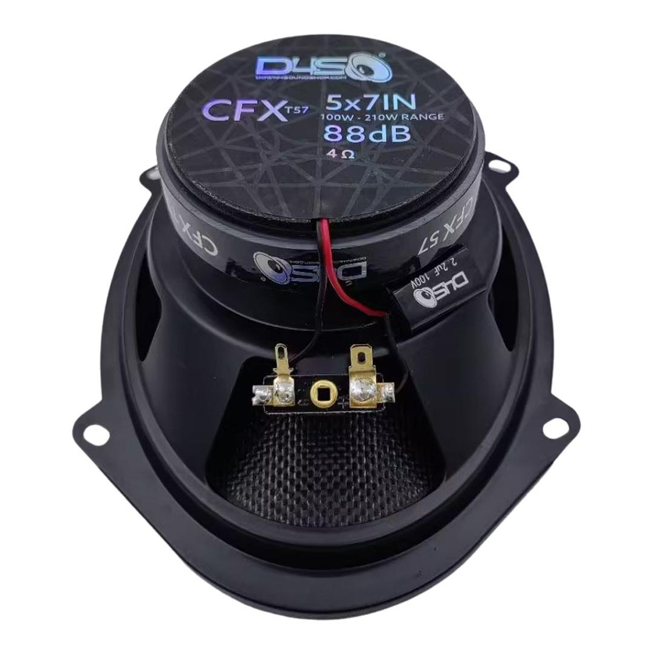 DOWN4SOUND CFXT57 - 5X7 (6X8) INCH CAR AUDIO SPEAKERS - 210W RMS
