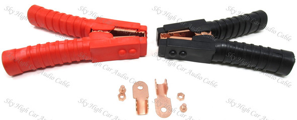 4 GA Copper Battery Clamps Pair