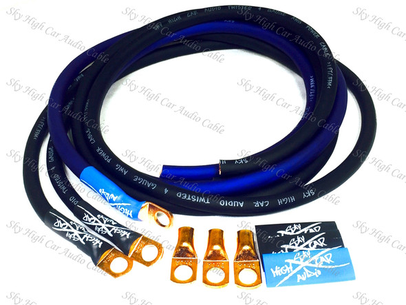Sky High Car Audio 4ga CCA Big 3 Kit