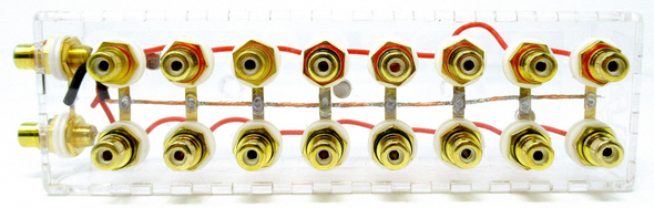 SHCA Clear 1 to 8 RCA Distribution block