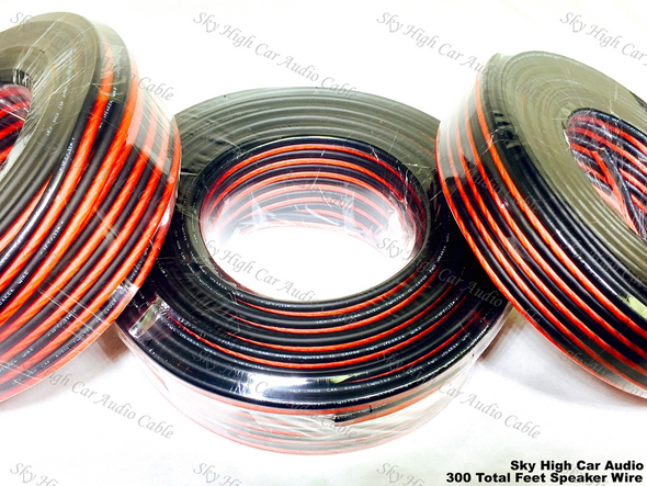 100' feet EACH 12 14 & 16 Gauge AWG 300' Speaker Wire