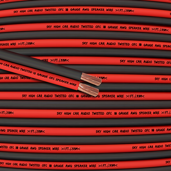 Sky High Car Audio OFC 16 Gauge Speaker Wire 50ft-600ft