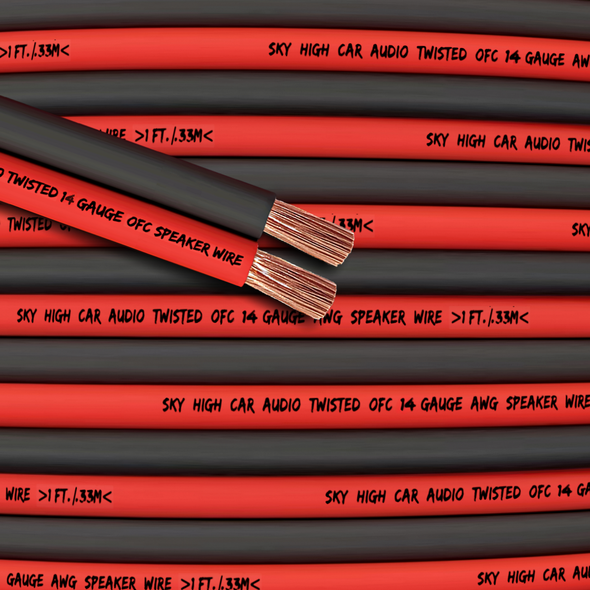 Sky High Car Audio OFC 14 Gauge Speaker Wire 25ft-400ft