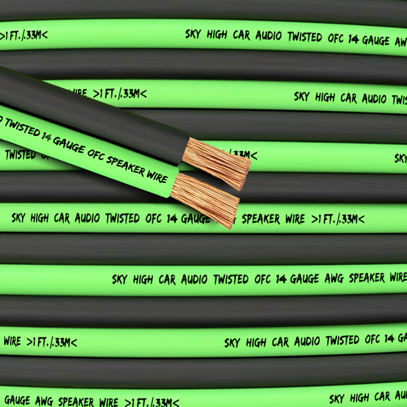 Sky High Car Audio OFC 14 Gauge Speaker Wire 25ft-400ft