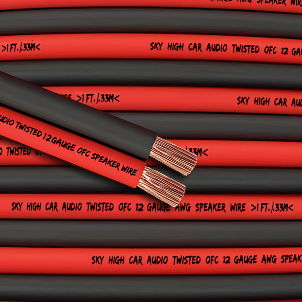 Sky High Car Audio OFC 12 Gauge Speaker Wire 25ft-300ft