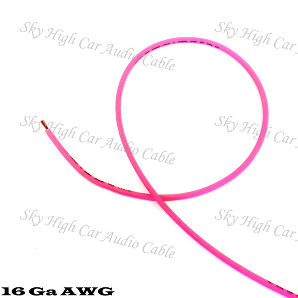 Sky High Car Audio OFC 16 Gauge Primary Wire- 500ft Spool 25ft-500ft