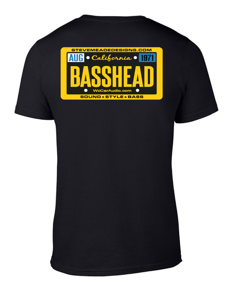 BASSHEAD License Plate T-Shirt