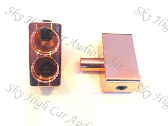 Sky High Car Audio Dual 4/0 XL or 2/0 XL to 1/0 Gauge Amp Inputs - Copper