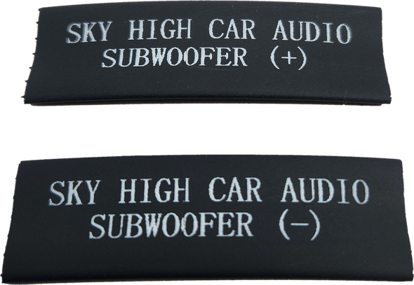 Sky High Car Audio Subwoofer Location Heat Shrink - 10 pack