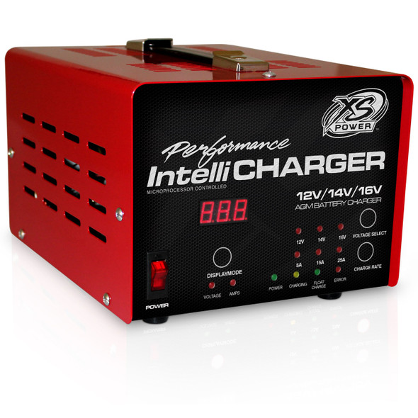 XS Power 1005 IntelliCharger - 12v, 14v, 16v - 5, 15, 25 amp charge rate