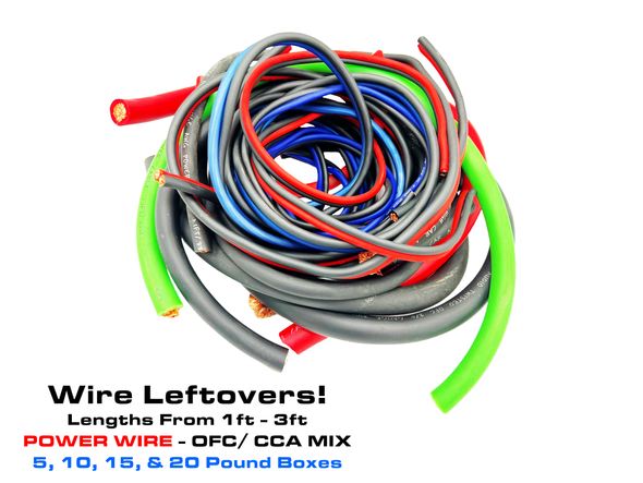 Wire Leftovers - Power Wire - OFC/ CCA Mix