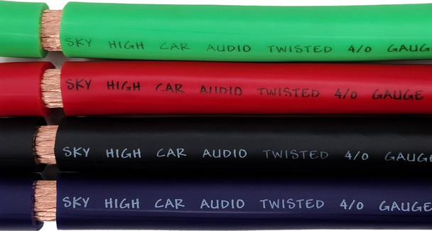 Sky High Car Audio OFC 4/0 XL Gauge - 25ft Coil