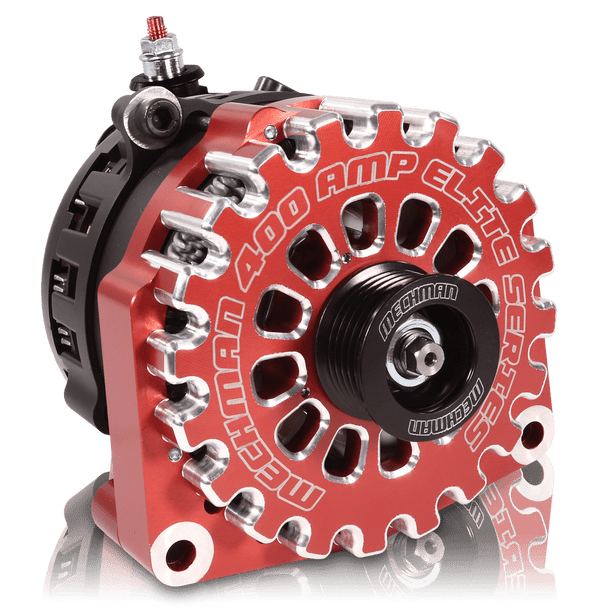 High Output 400 Amp Red Billet Alternator For 14-18 GM Silverado Sierra Suburban Tahoe Escalade