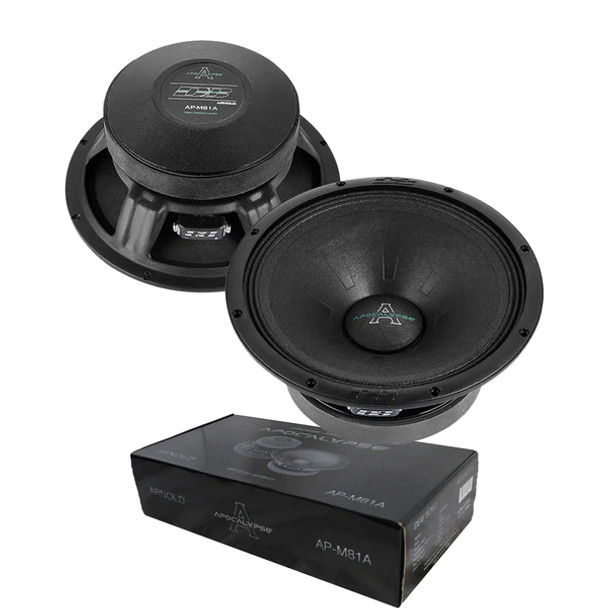 Deaf Bonce Car Audio 8" Midrange Speakers Pair 600 Watt 4 Ohm Apocalypse AP-M81A