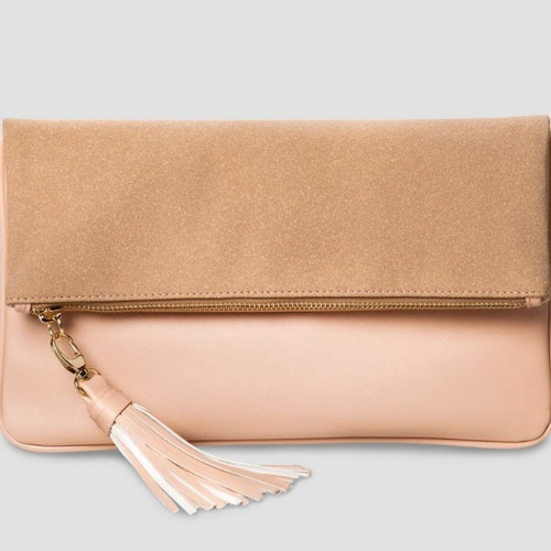 Women's Foldover Clutch - Who What Wear, Cream