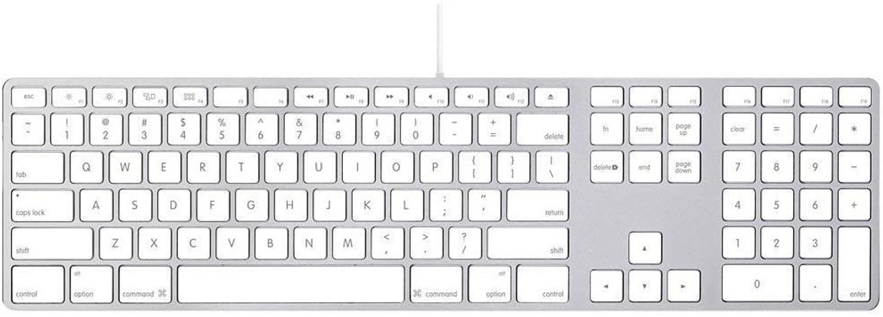 apple keyboard with numeric keypad numbers not working