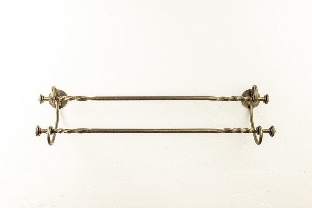 French Country Double Towel Bar - 32 Inch