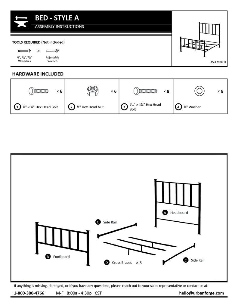 Eden Isle Iron Cal King Bed