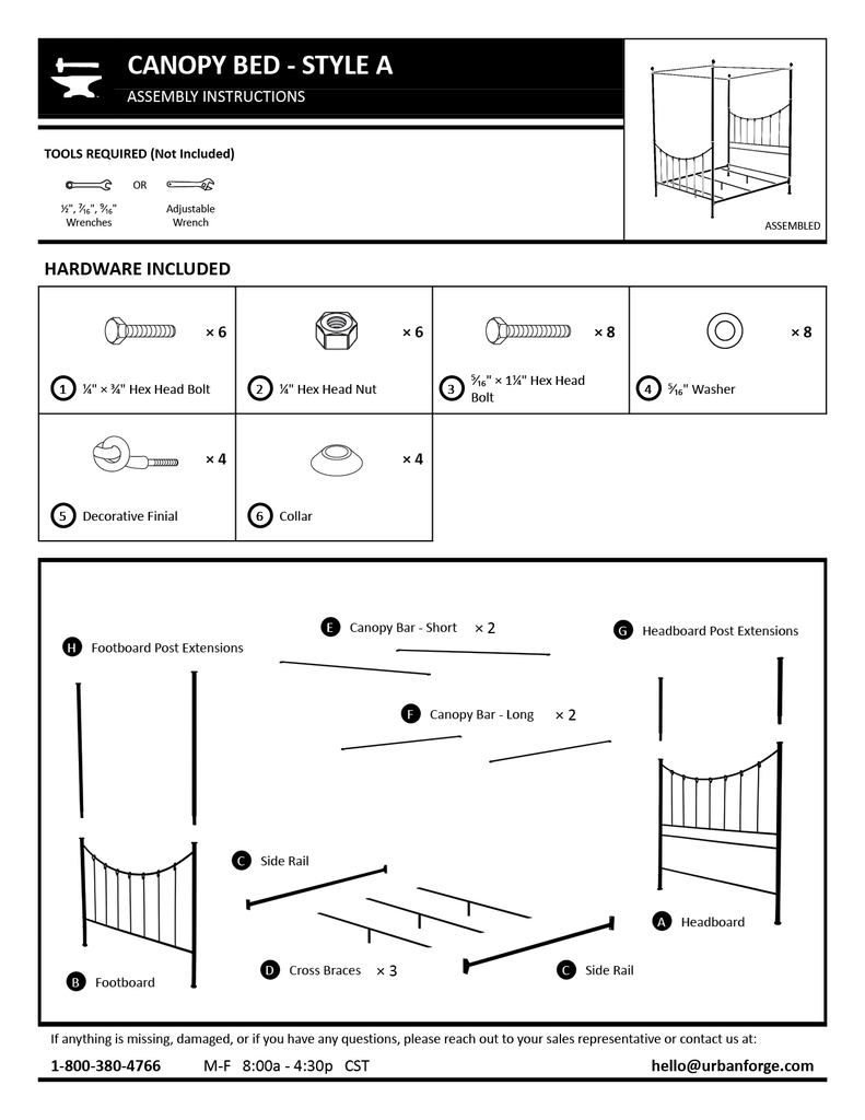 Knot Canopy Iron Cal King Bed