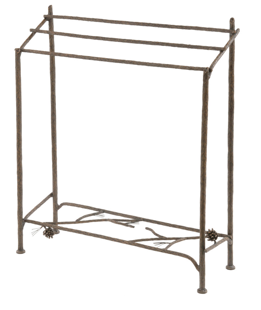 Pine Iron Blanket or Towel Stand