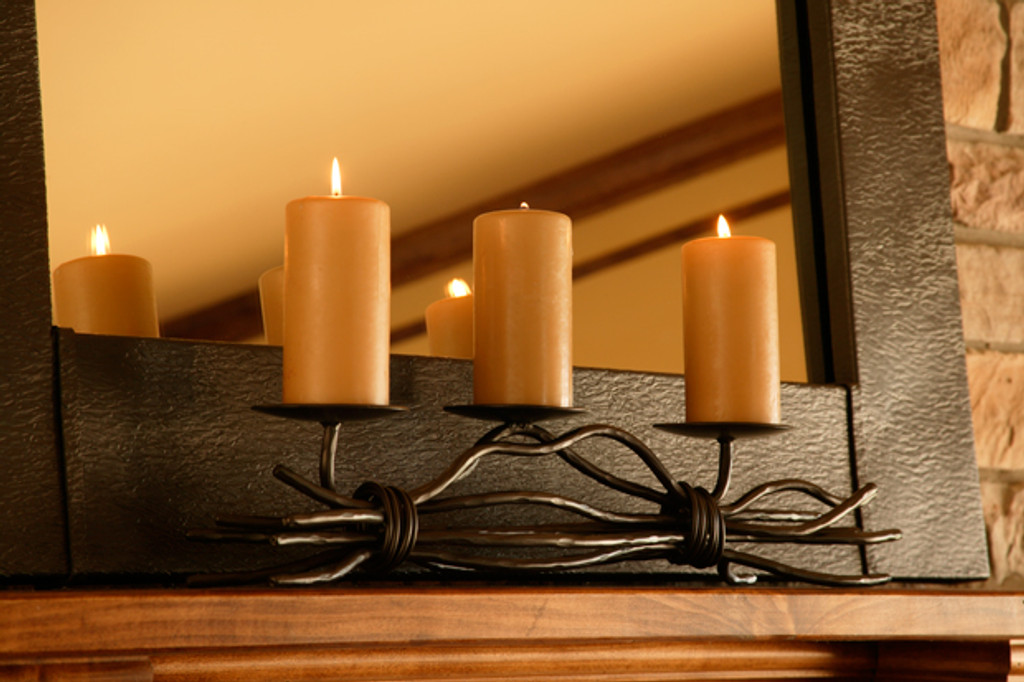 Rush Iron Renaissance Triple Candle holder