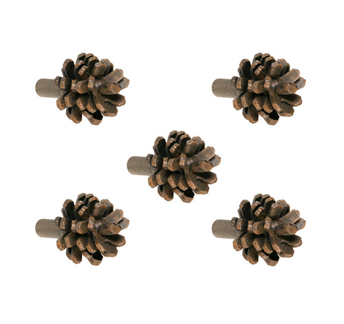 Pine Iron Drawer Knob- 5 Piece Set