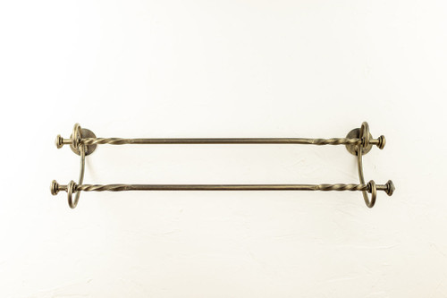 French Country Double Towel Bar - 16 Inch