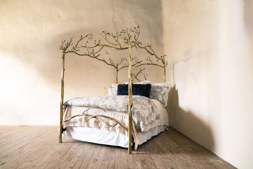 Forest Canopy Hand-Forged Iron Bed