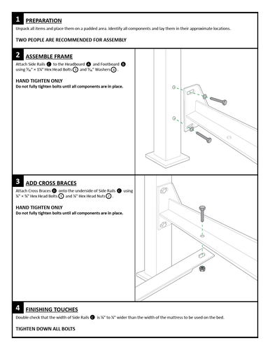 Mission Iron Queen Bed